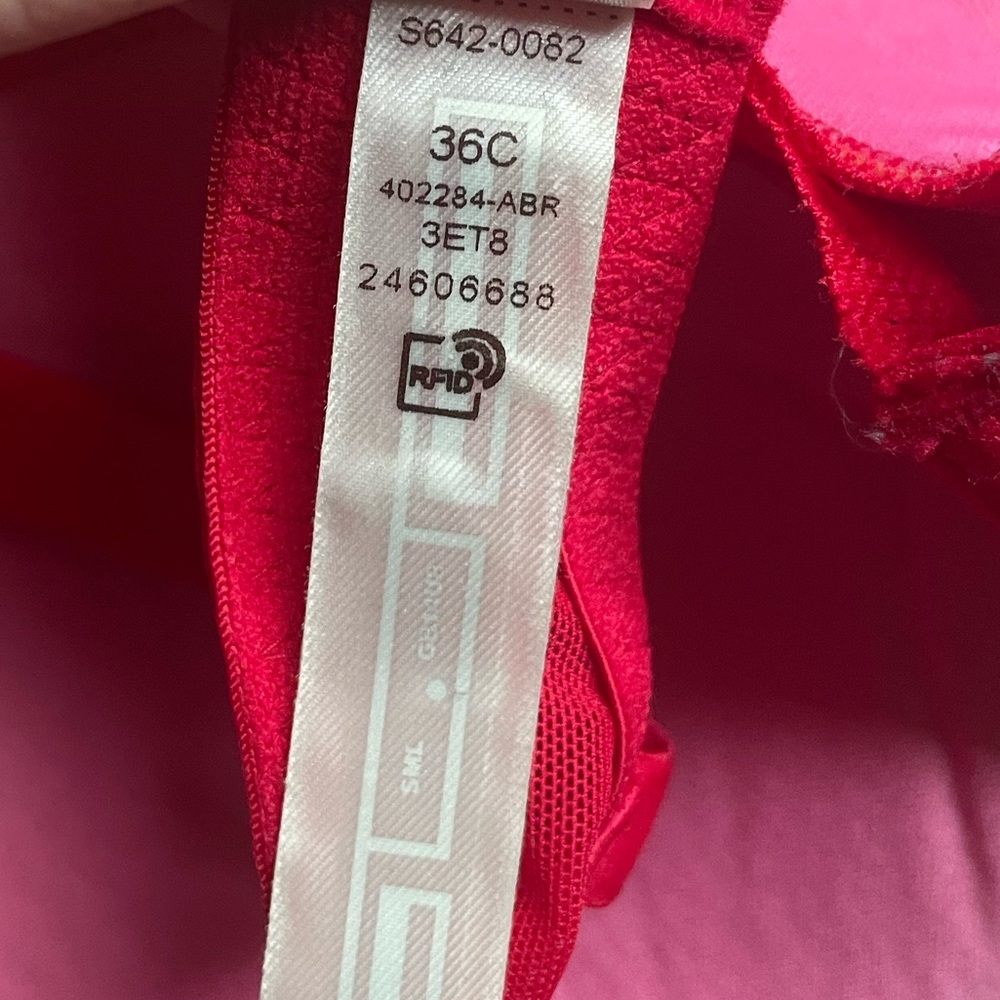 PINK VICTORIA'S SECRET DATE NIGHT PUSH UP BRA BLACK WITH WHITE LILLIES 36C - Picture 8 of 10